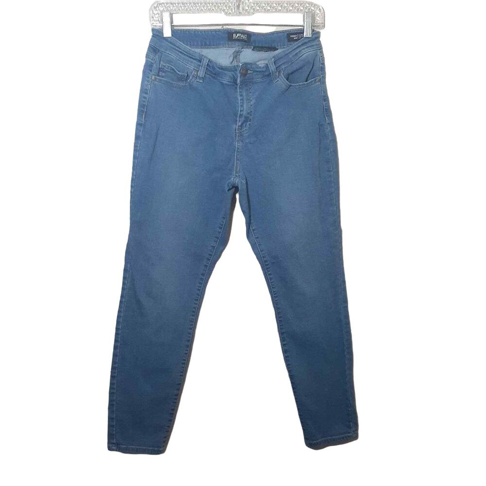 Buffalo David Bitton Aubrey womens capri jeans 8/29 blue mid rise super soft
